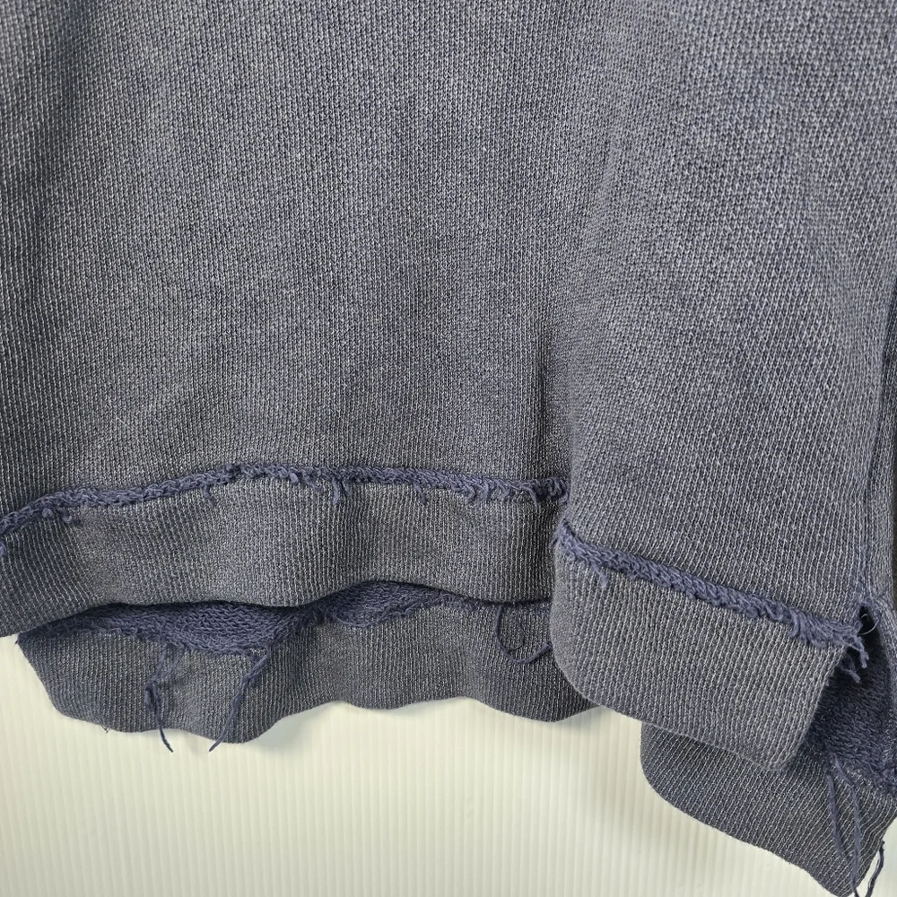 Free People Blue Aztec Tribal Soft Boho Snow Angel Angora Rabbit Hair Sweater S